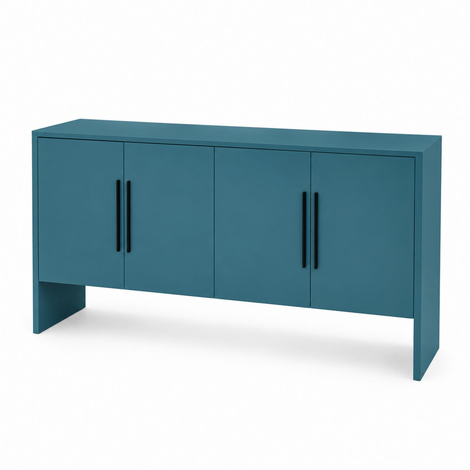 Sideboard Blau MDF mit 4 Türen