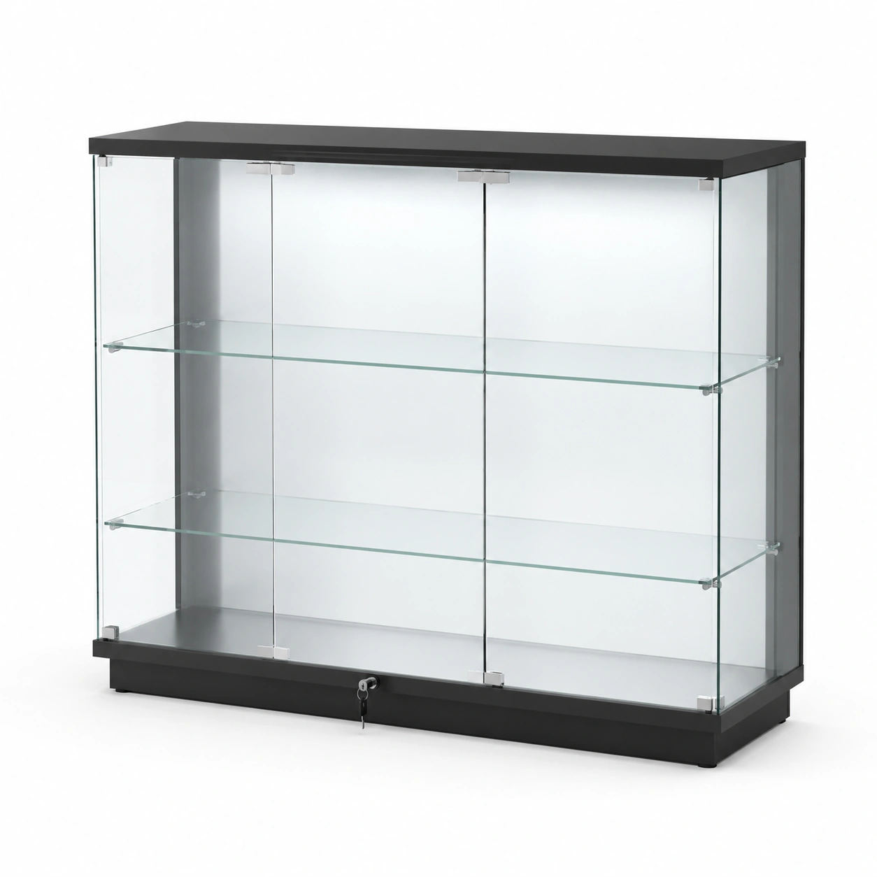 Vitrina expositora con puertas de vidrio-VemoraLiving