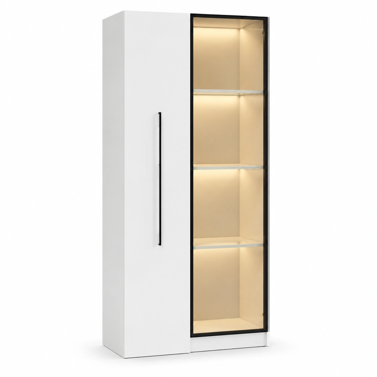 Vitrina alta de una puerta-VemoraLiving