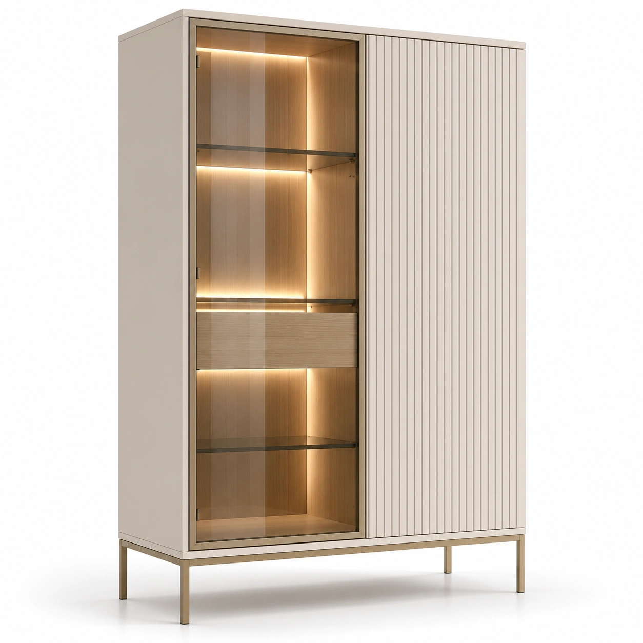 Vitrina con puerta corredera-VemoraLiving