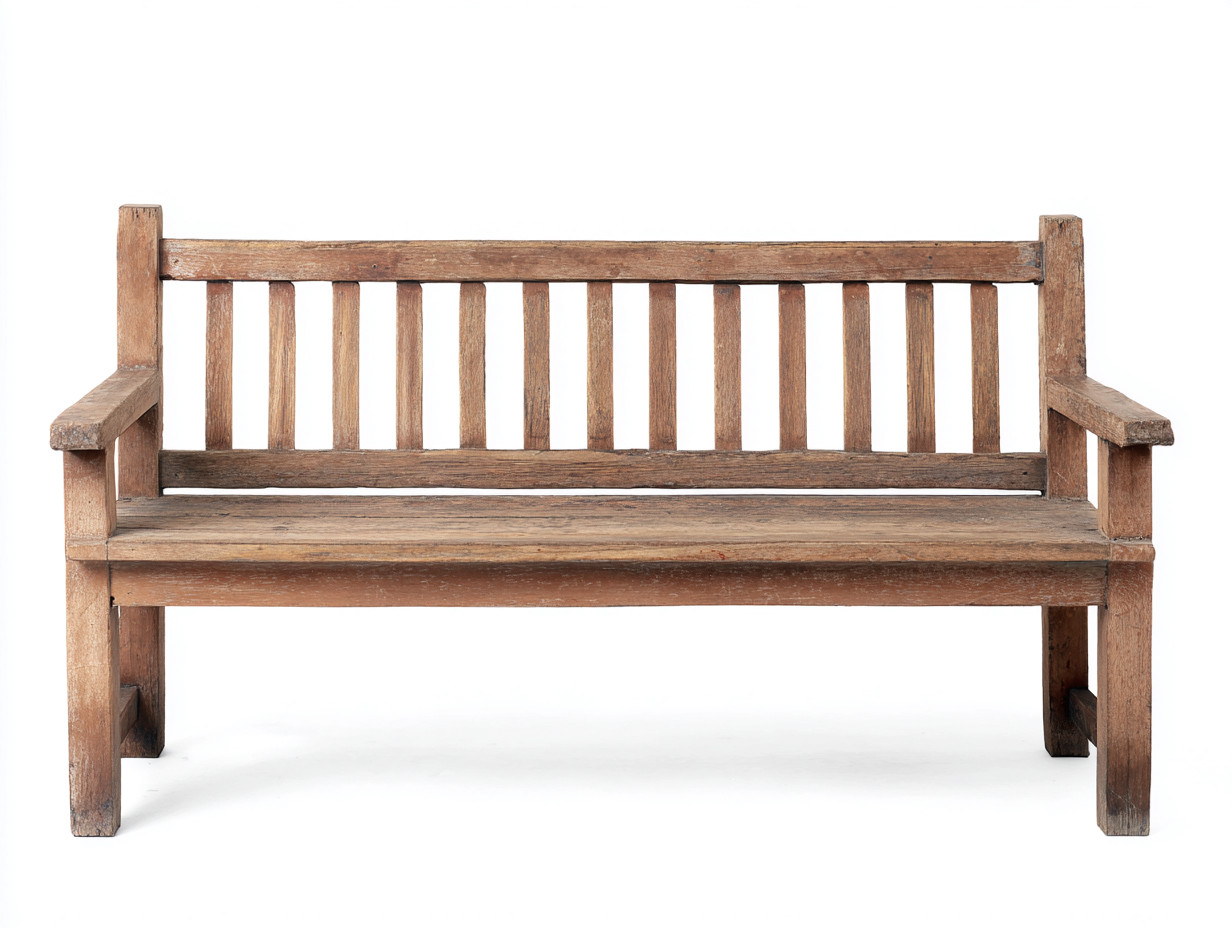 Banc de jardin - bois - 165x62x88 cm - marron vieilli - traditionnel-Zilosodecor