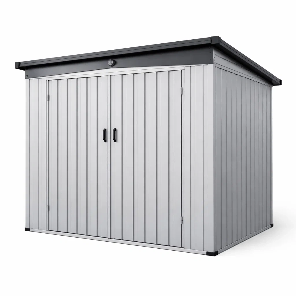 Casetta da giardino in acciaio zincato 269x328x222 cm-LUXEDREAMSPACE