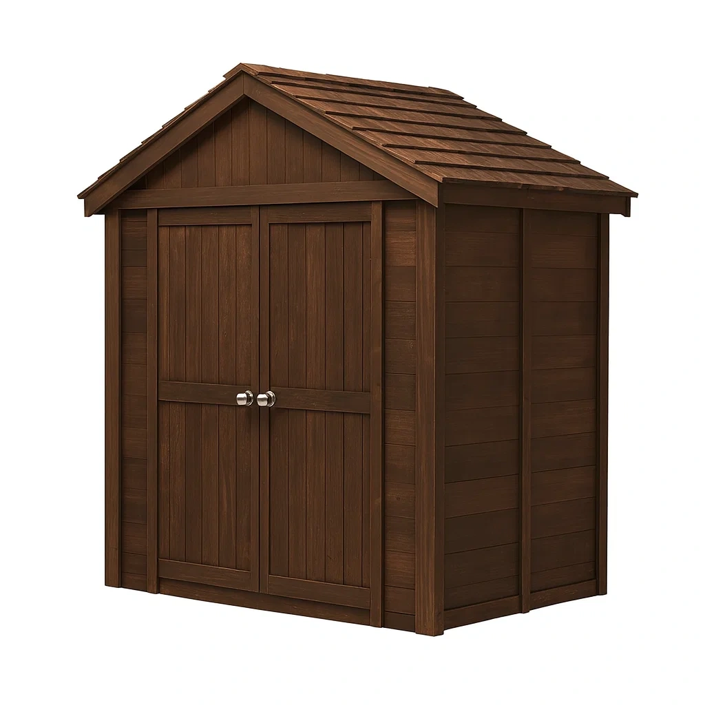Capanno da Giardino in Legno 200x150x210 cm Marrone-ELEGANTHOMEOASIS