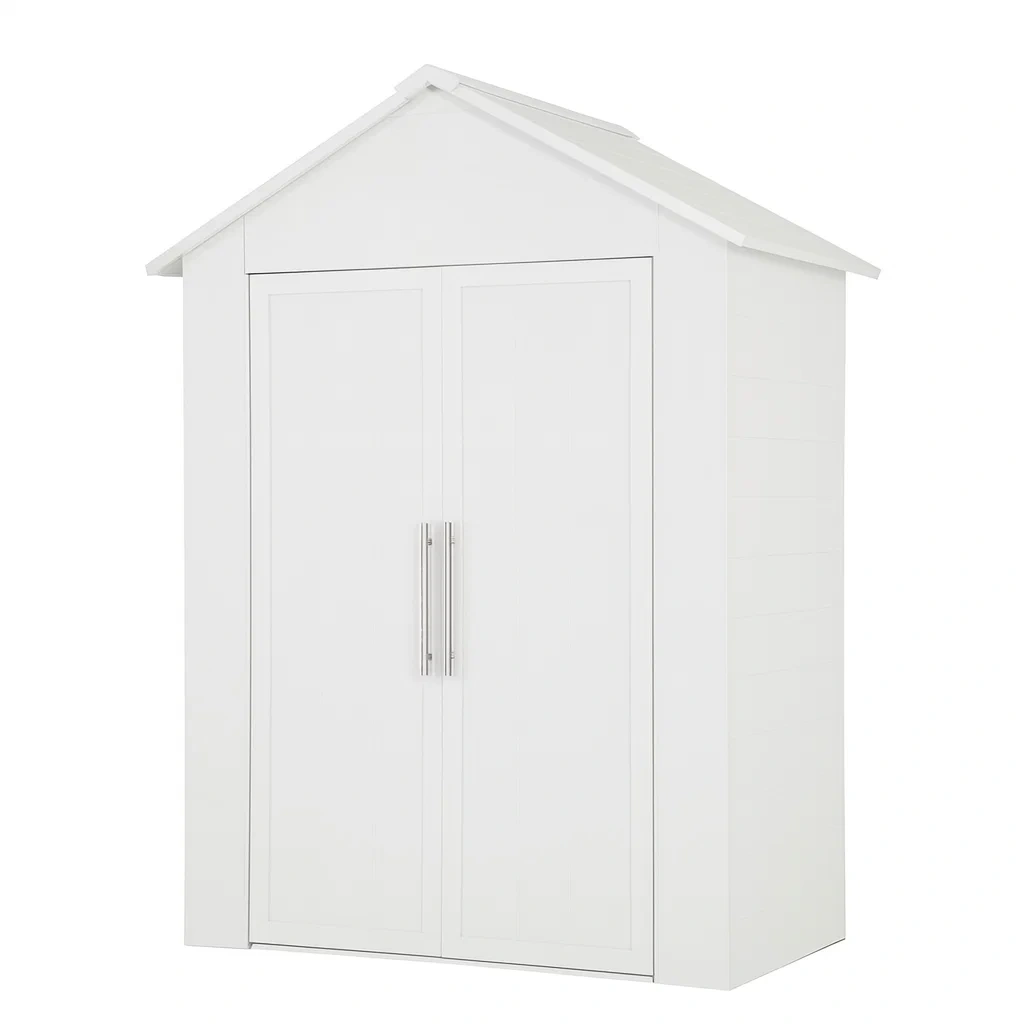 Armadio da Giardino in Legno di Abete Bianco-ELEGANTHOMEOASIS