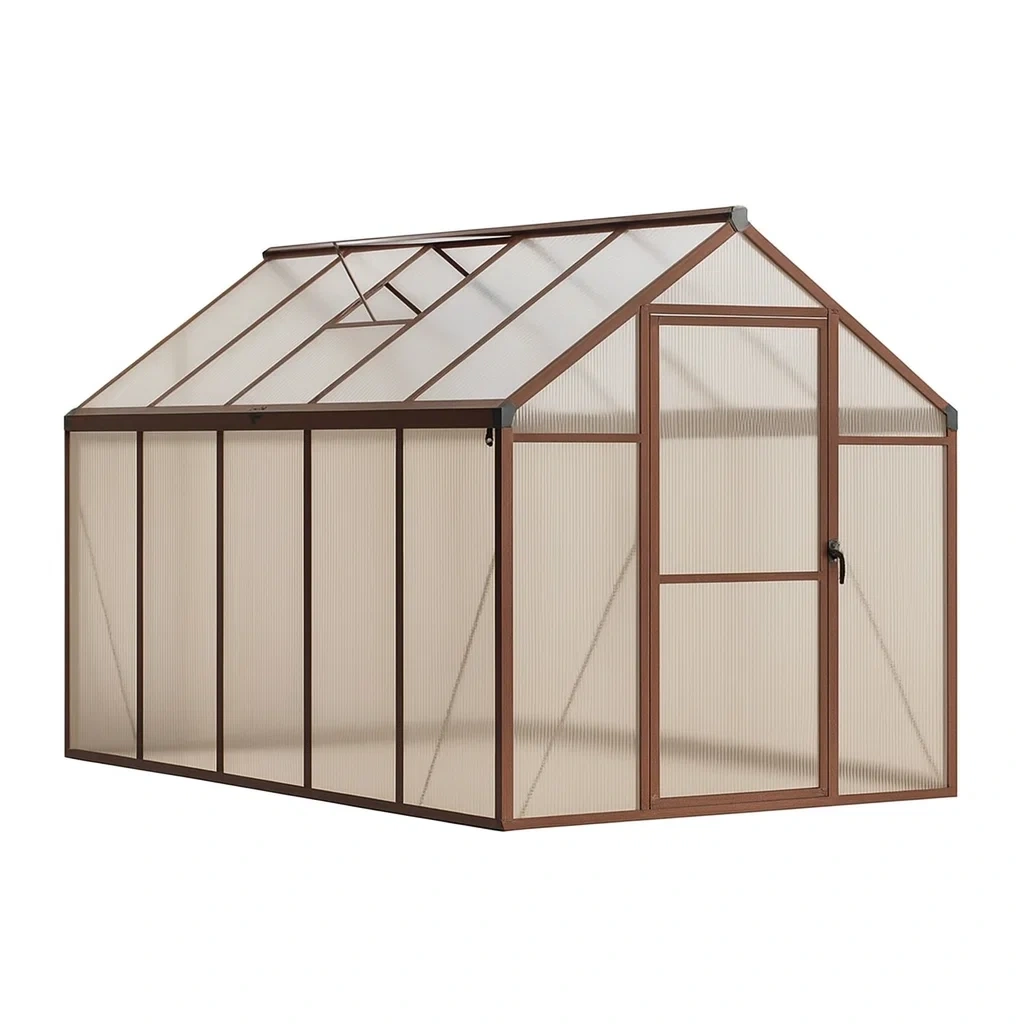 Serra in alluminio e policarbonato 250x190x195 cm-ELEGANTHOMEOASIS