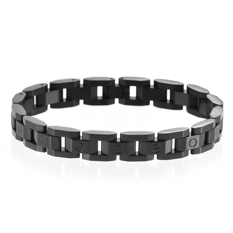 Brățară din oțel titan, brățară de designer Kaka, bijuterie ușoară de lux lucrată manual, stil minimalist argintiu și auriu, unisex.