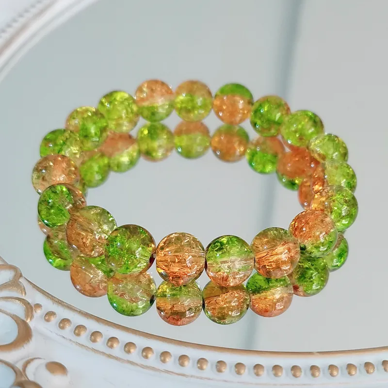 Ridică-ți stilul cu această brățară vintage inspirată de Chanel! Mărgele texturate „crăpate” uimitoare!-Maria Jewelry