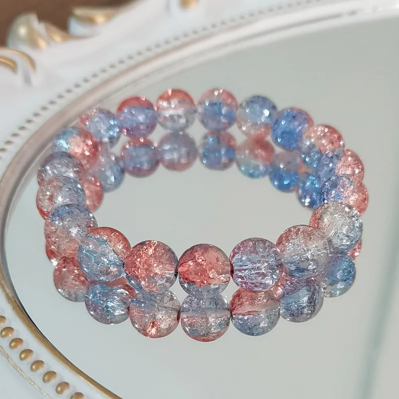 Ridică-ți stilul cu această brățară vintage inspirată de Chanel! Mărgele texturate „crăpate” uimitoare!-Maria Jewelry