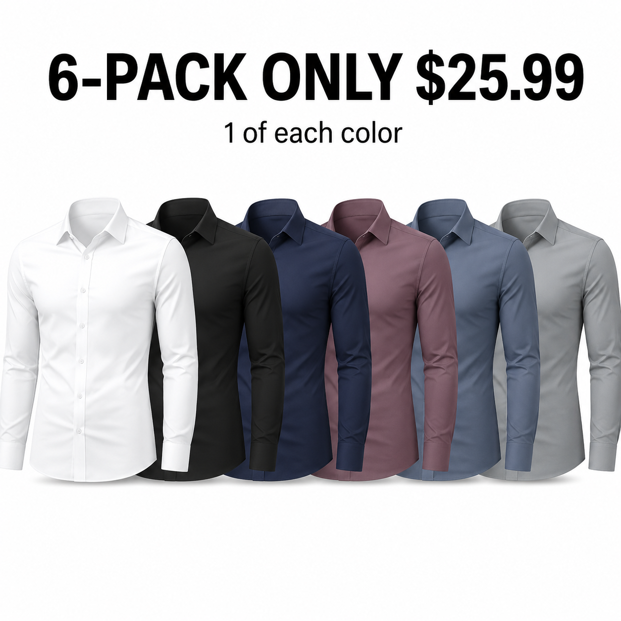 Alimens&Gentle Slim Fit Stretch Dress Shirt - Wrinkle Free