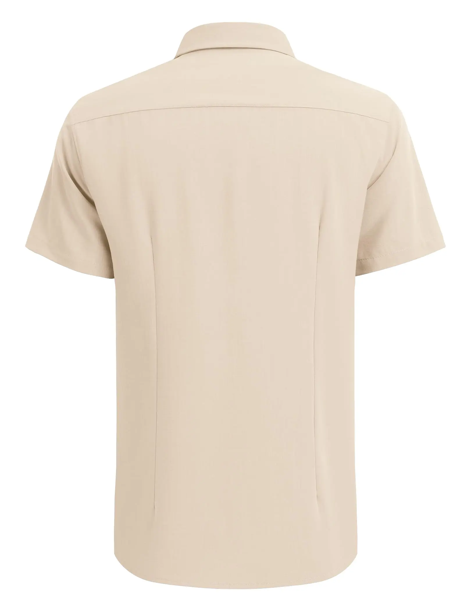 COOFANDY Men's Cuban Guayabera Shirt - Summer Linen Top