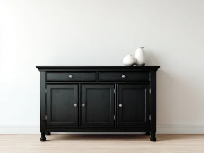 Meuble d'entrée - Bois-Métal - 170x42x86 cm - Noir - Classique-Coraidecor