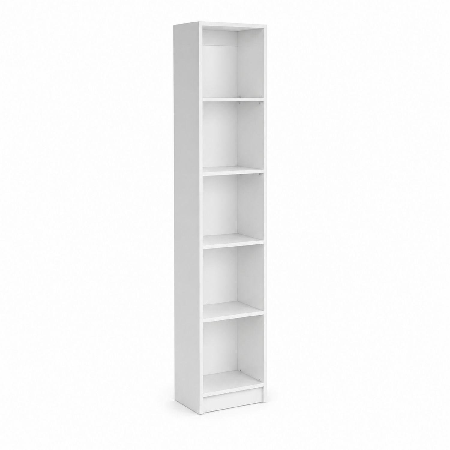 Bücherregal Weiß Holz 180x30x24cm