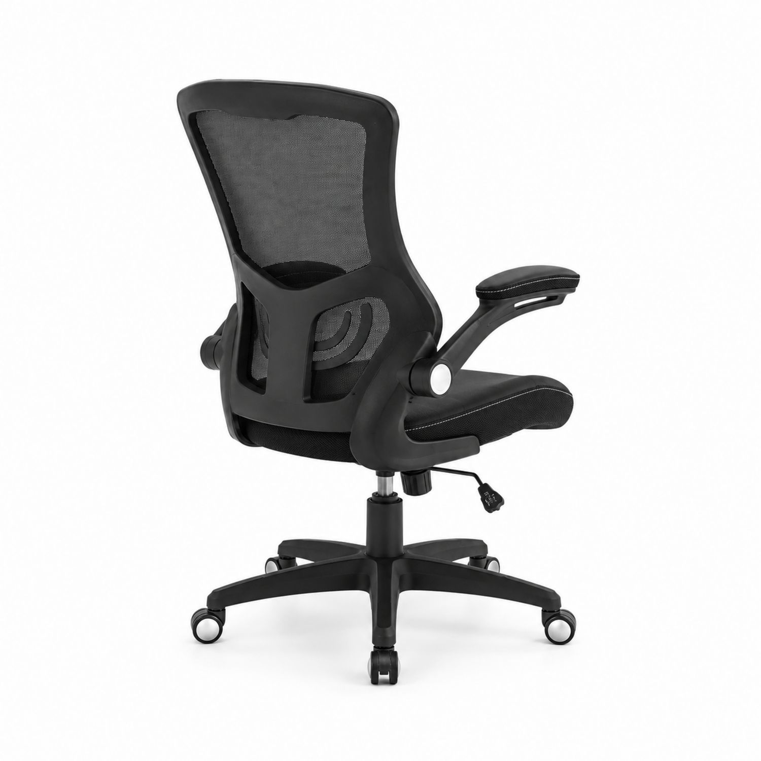 Ergonomischer Bürostuhl mit Netzrücken Höhenverstellbar Schwarz