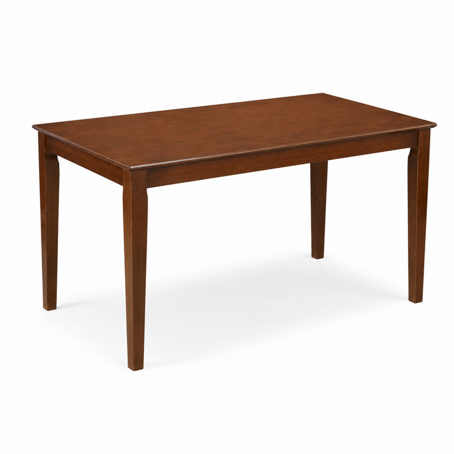 Rechteckiger Esstisch aus Massivholz 150x90x75 cm Braun