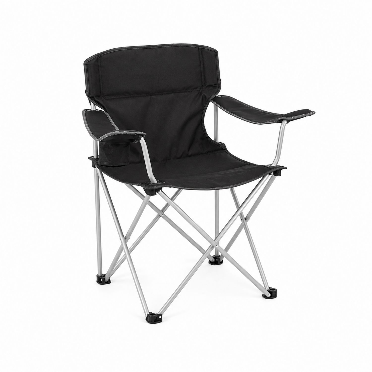 Klappstuhl für draußen Schwarz Polyester Stahl