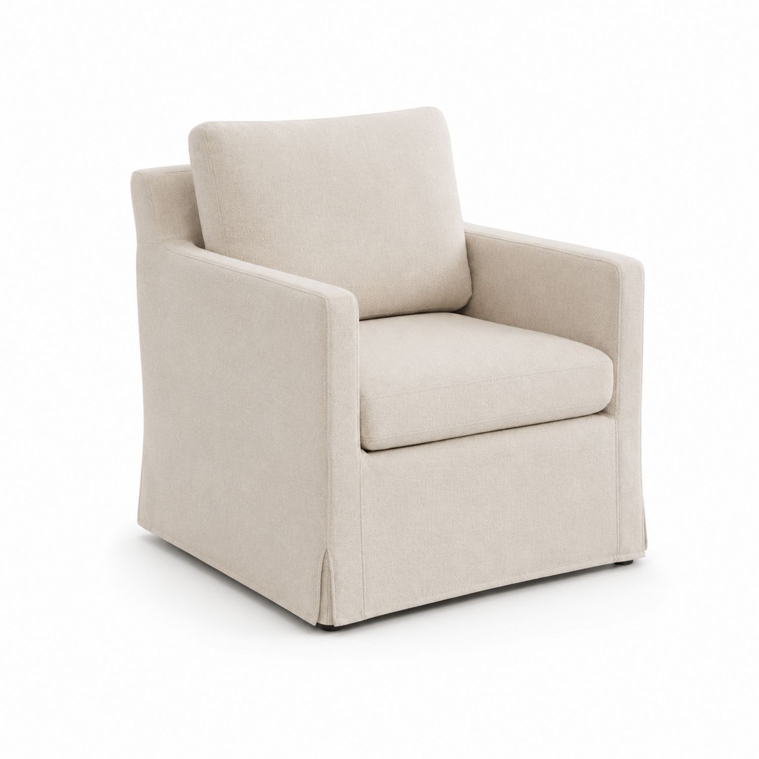 Sessel aus strapazierfähigem Polyester in Beige