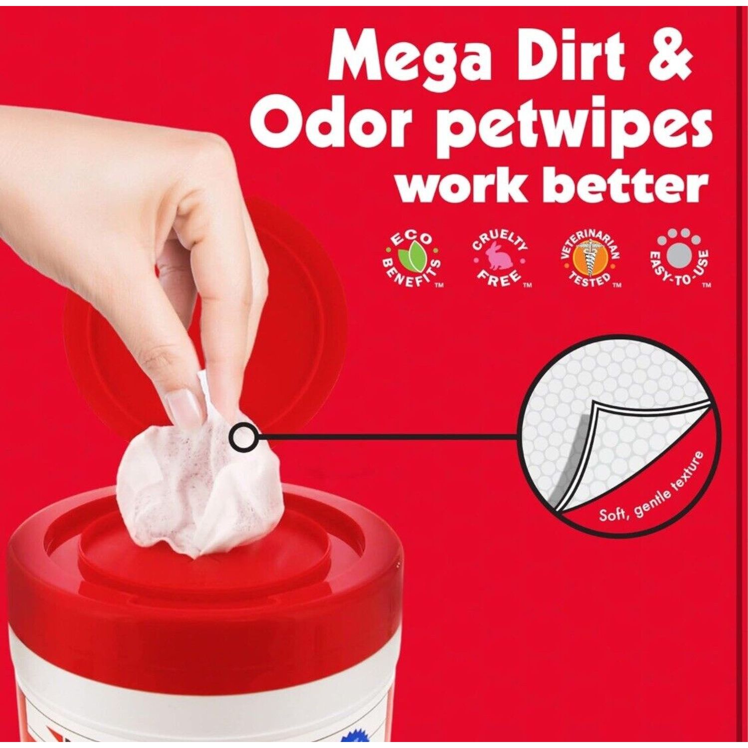 PetWipes 200 Grooming Pet Wipes for Dogs & Cats for Face Paws Ears Eyes Body