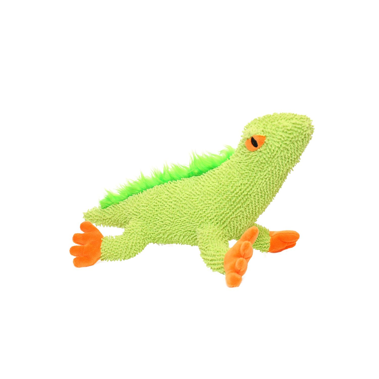 MIGHTY- Microfiber Lizard-Squeakers- Made with Stuffing. Strong & Tough. Interactive Play Dog Toy. Machine Washable & Floats