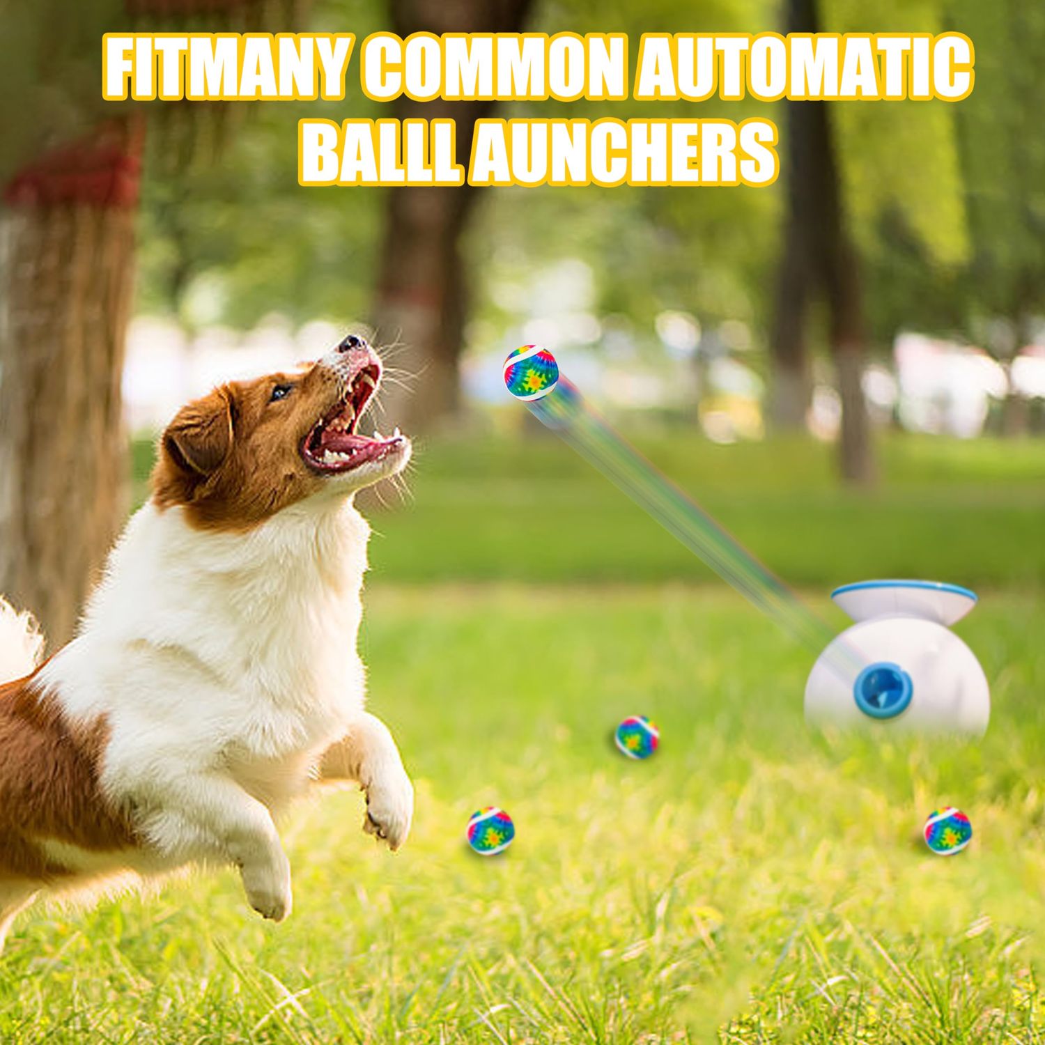 NICERINC PET X-Small Dog Tennis Balls Dog Toys Ball 1.5" Pack of 12, Fit Ball Launchers
