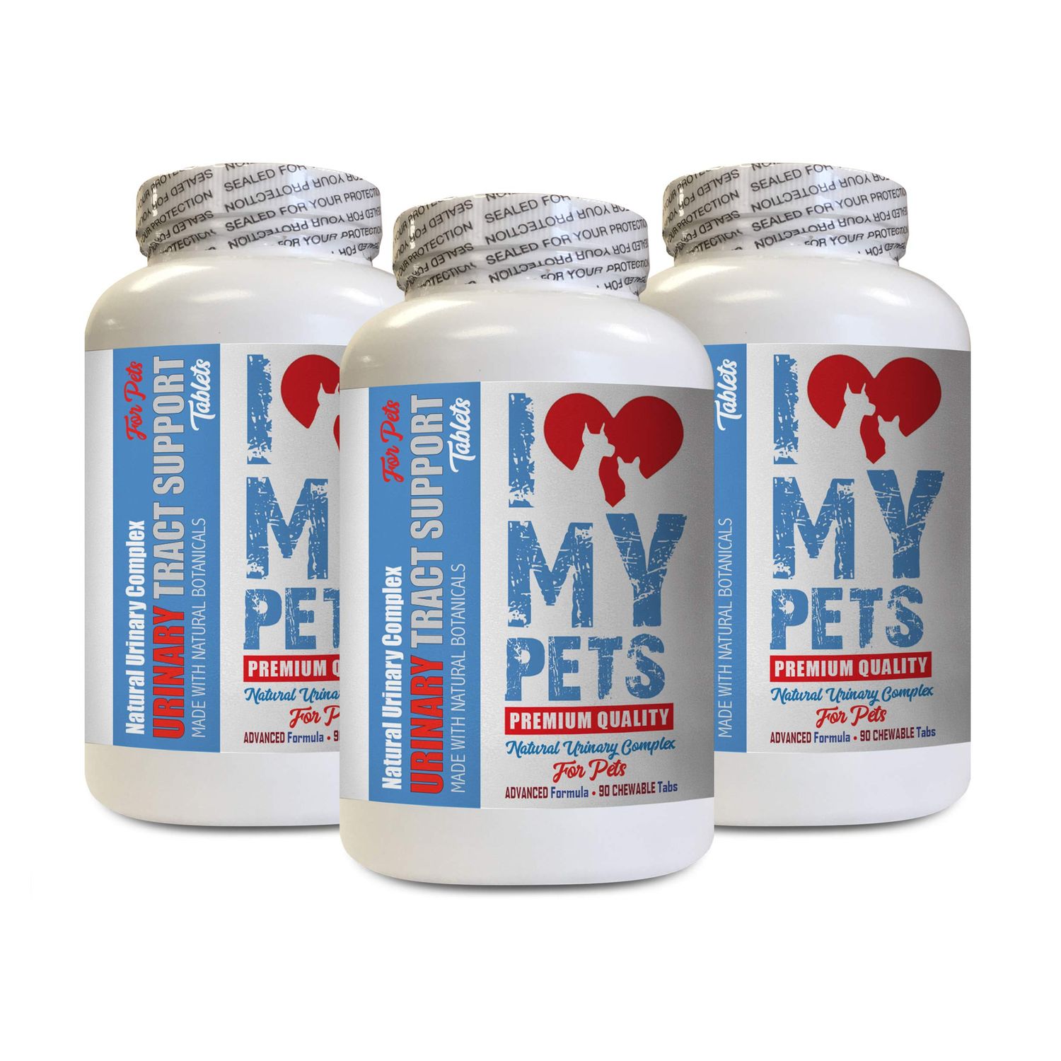 I LOVE MY PETS LLC Urinary Support for Dogs - PET Urinary Tract Support - Dogs and Cats - UTI Relief Complex - Cranberry Dog Treats for UTI - 270 Treats (3 Bottles)