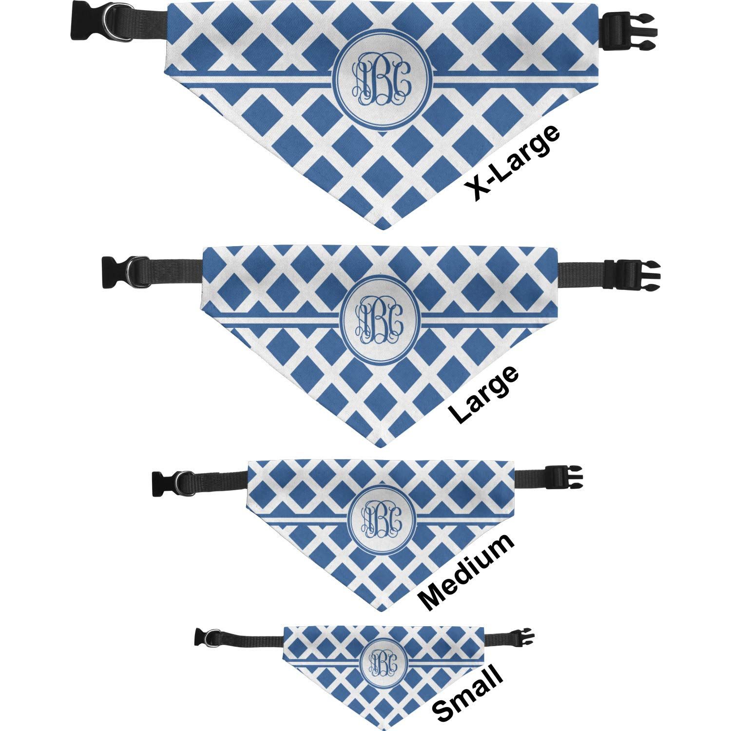 Personalized Diamond Dog Bandana - Small