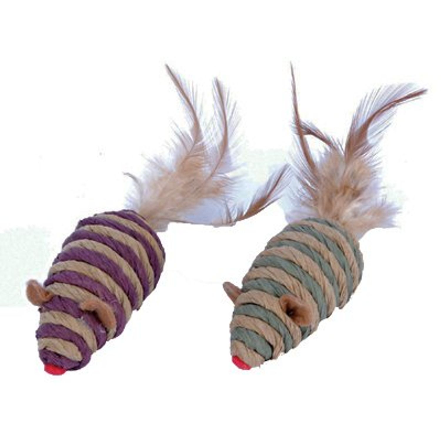 Penn-plax Cat806 Mouse Feather Tail Cat Toy