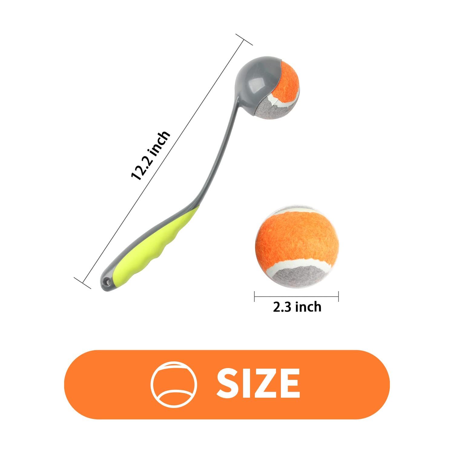 PAWISE Dog Ball Launcher Dog Fetch Toy Dog Tennis Ball Thrower