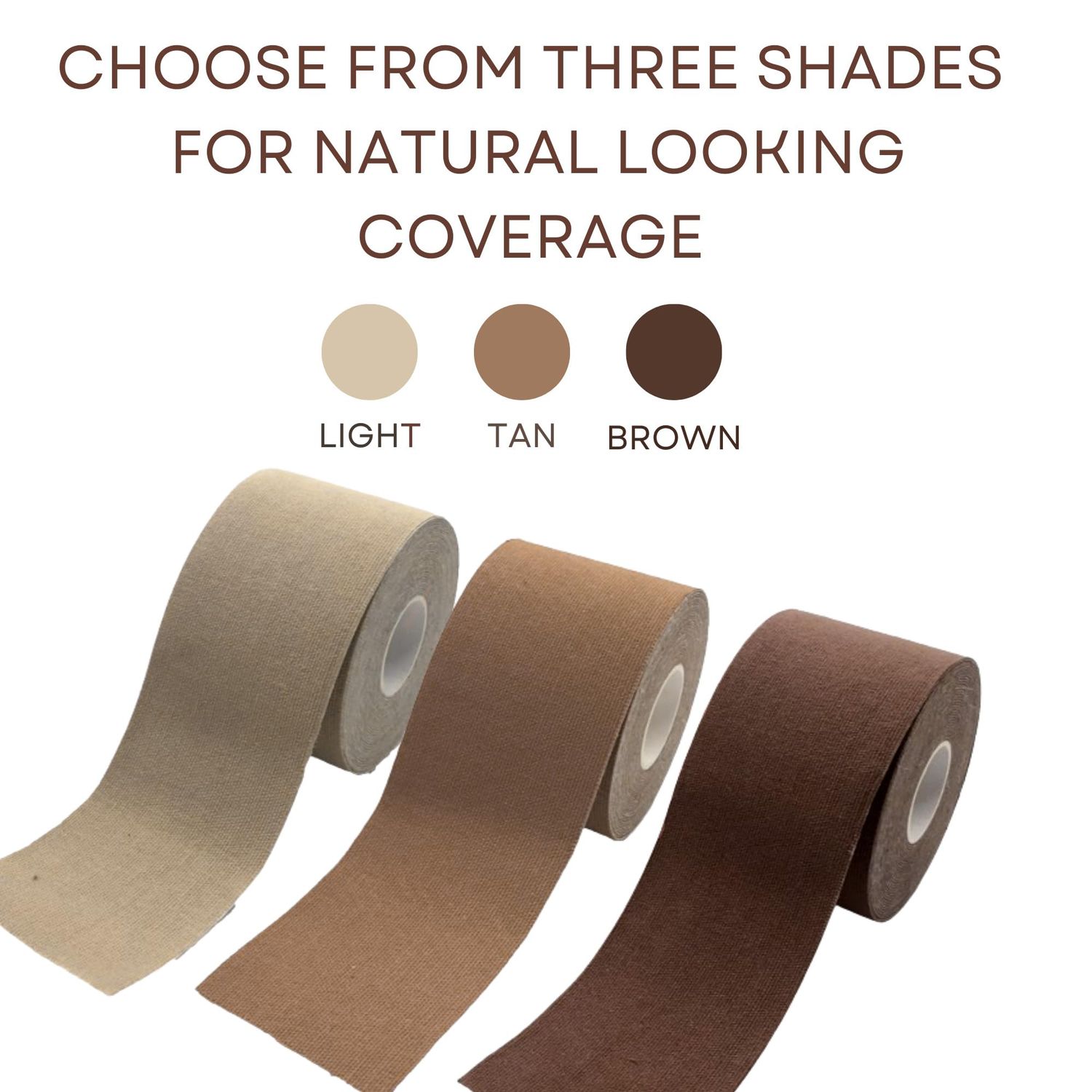 Brown Tattoo Cover Up Tape | Perfectly Sticky & Full Coverage | Brown Skin | 7.5 cm x 4.5 m |Waterproof & Breathable | Ultra Thin, Ideal for Covering Big Tattoos