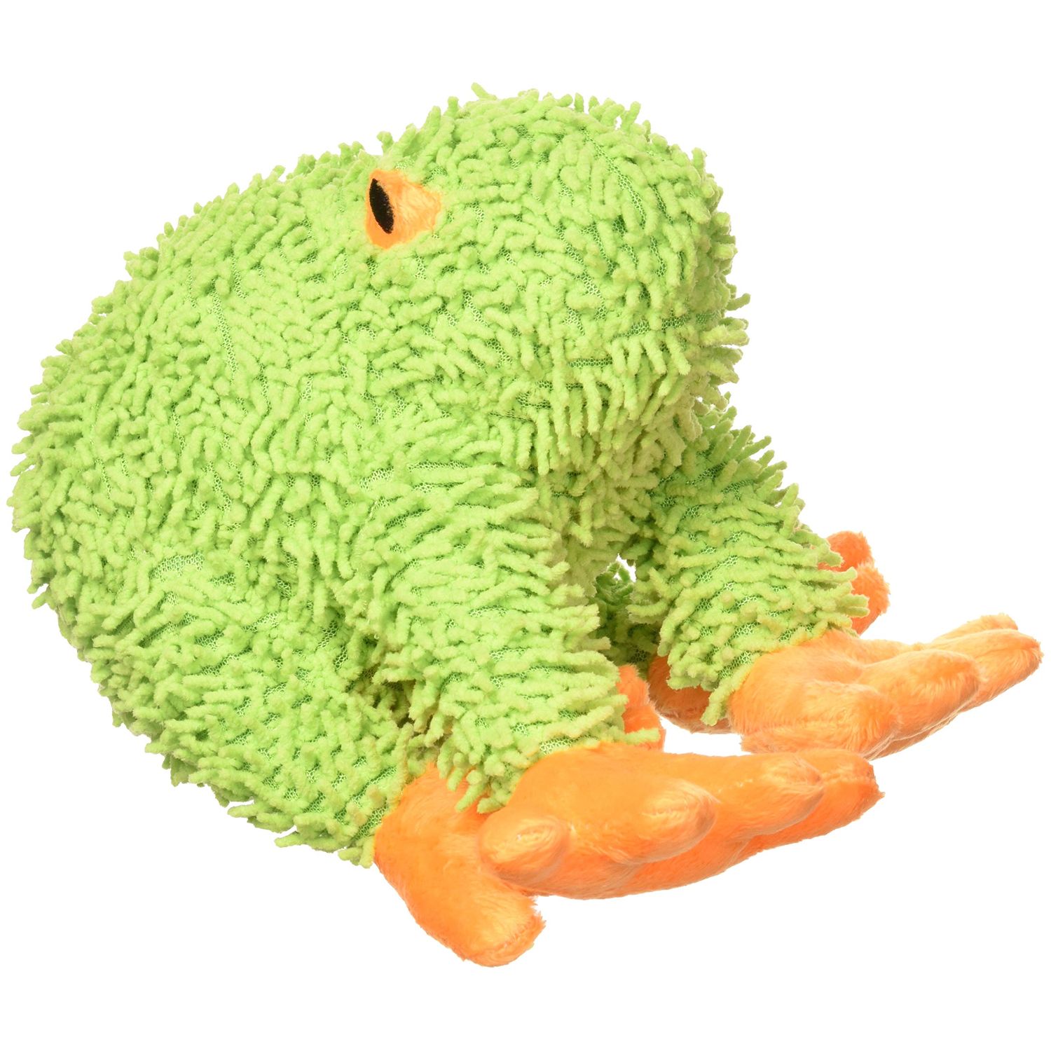 MIGHTY- Microfiber Frog– Squeaker -Made with Stuffing. Strong & Tough. Interactive Play Dog Toy. Machine Washable & It Floats (Regular)