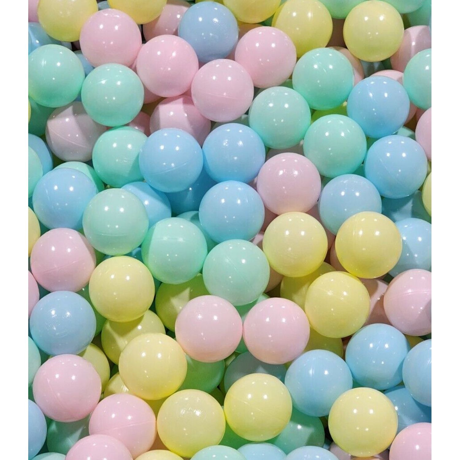 Pack of 400 Mix of 4 Light Pastel Colors Large 2.75" Size Standard Grade Balls