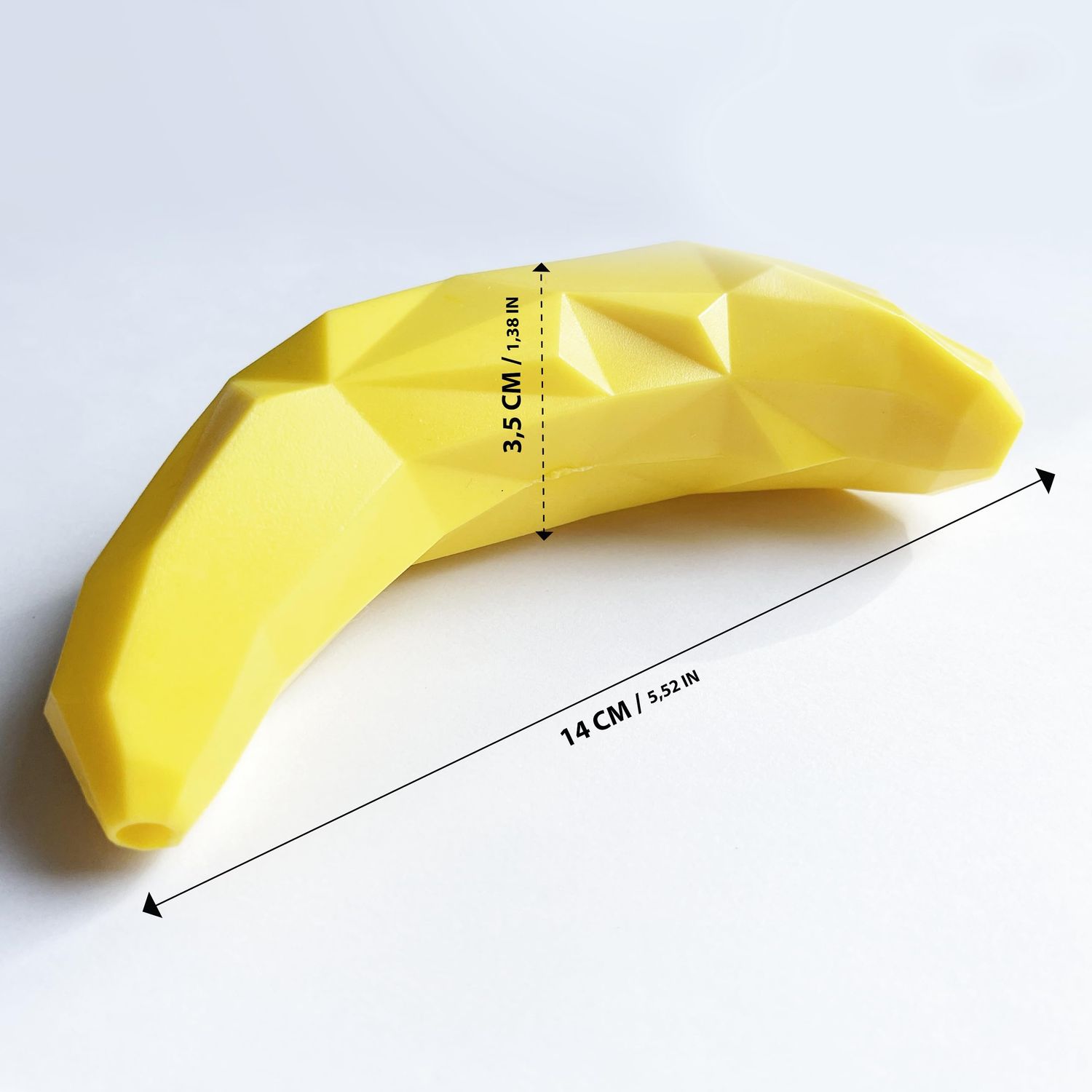 Thilife Interactive Dog Treat Dispenser Toy for Aggressive chewers, Boredom Relief, Enrichment and Brain Stimulation | Cleans Teeth for Dogs, Puppies and Cats | Indestructible, Durable (Banana)