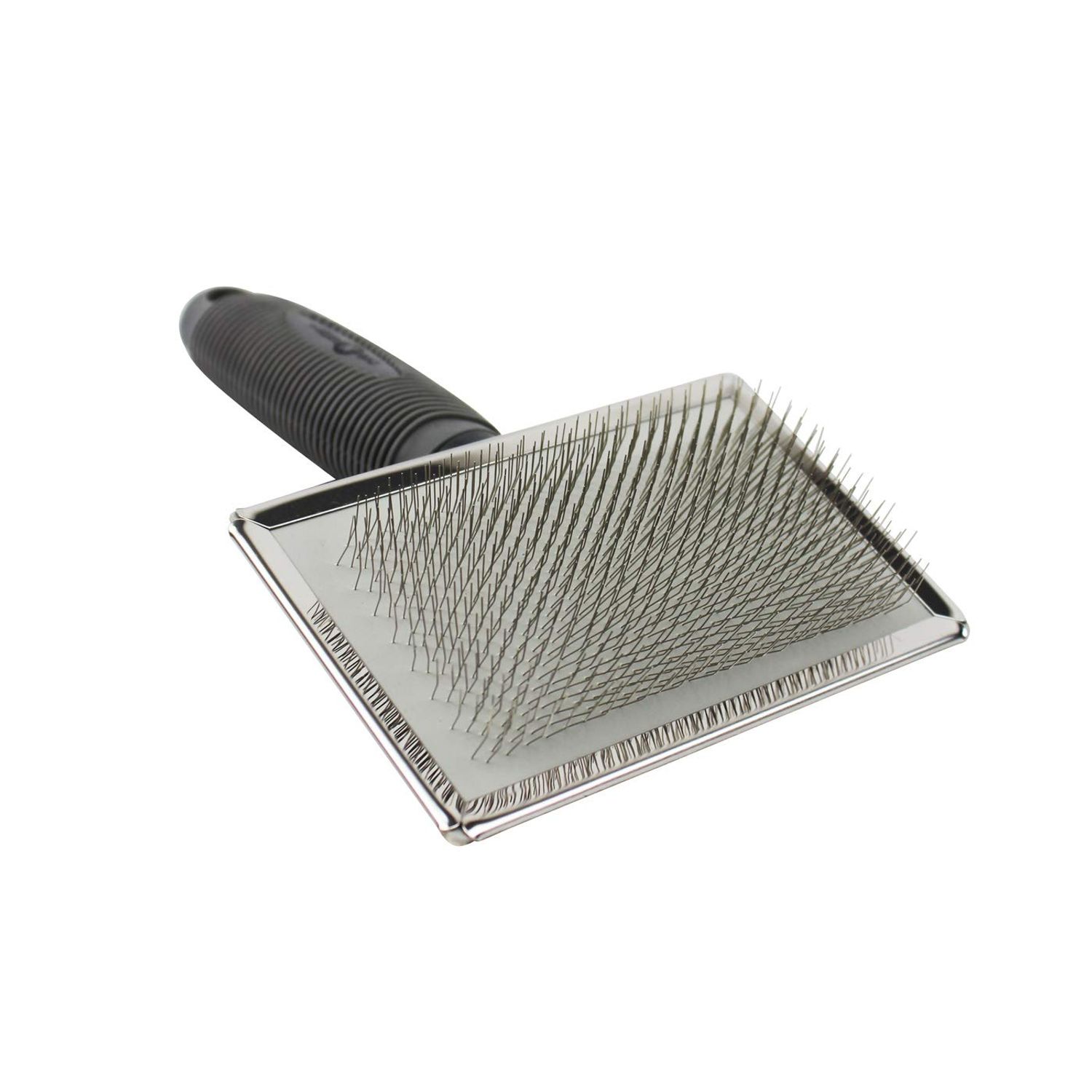 cuteNfuzzy Premium Pet Slicker Brush, Grey, Large