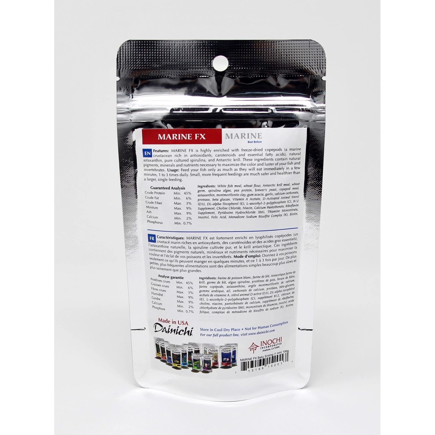 Dainichi Marine Fish Food - Marine FX Sinking Baby Pellet - 2 oz