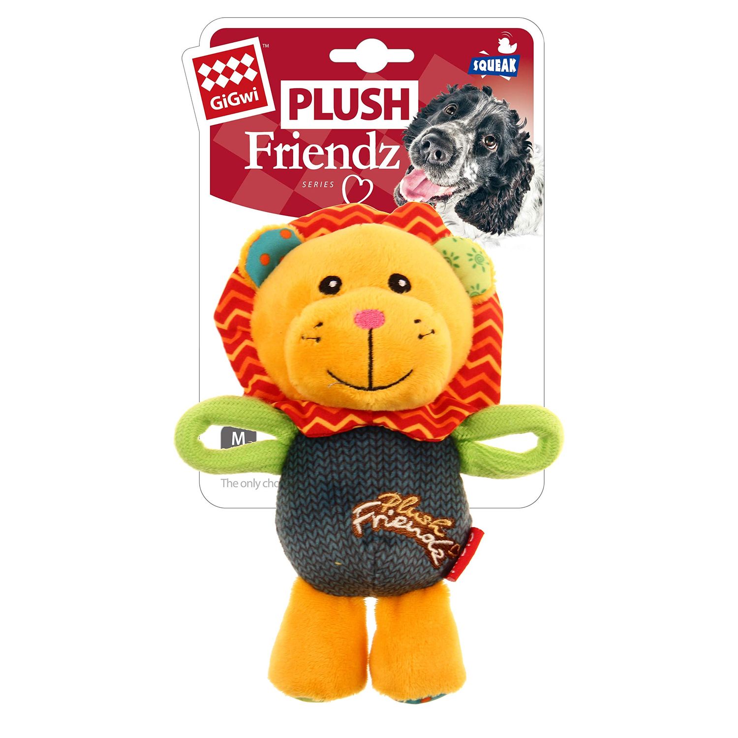GiGwi Dog Toys Plush Friends Puffy Animal Lion