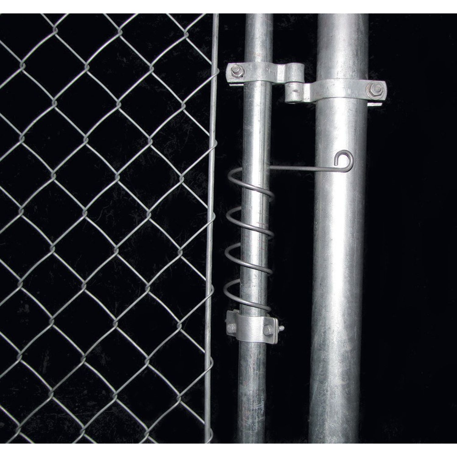 Automatic Chain Link Self Closing gate Closer. Adjustable Closing Tension, Outdoor Gate Spring, Works Great for Pool and Dog Gates or Any Chainlink gate – Made in USA