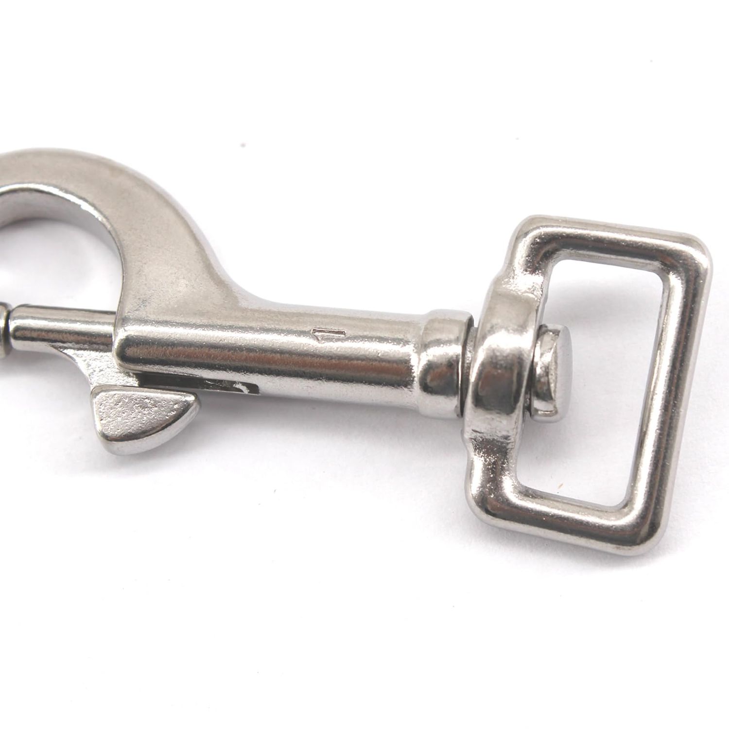 （4 Pieces) 67mm Swivel Eye Snap Hooks 316 Stainless Steel Marine Grade Single Ended Trigger Chain Clip for Dog Leash,Key Chain,Boat Ropes and Cages