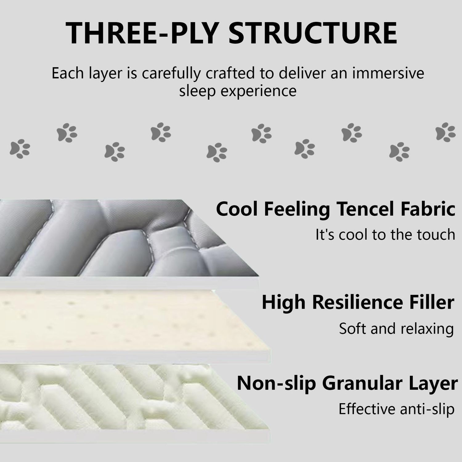 HEJAKAR Dog Cooling Mat - Self-Cooling Blanket for Pets,Breathable,Lightweight,Portable,Ideal for Hot Summer Days and Travel,28x40 Inch,Light Gray
