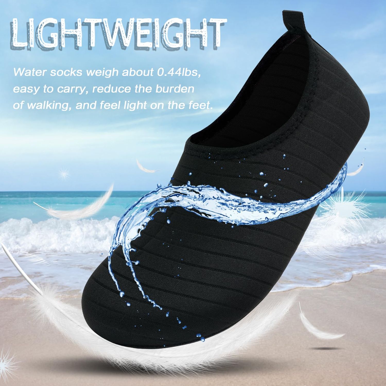 ANLUKE Quick Dry Water Shoes Barefoot Aqua Socks