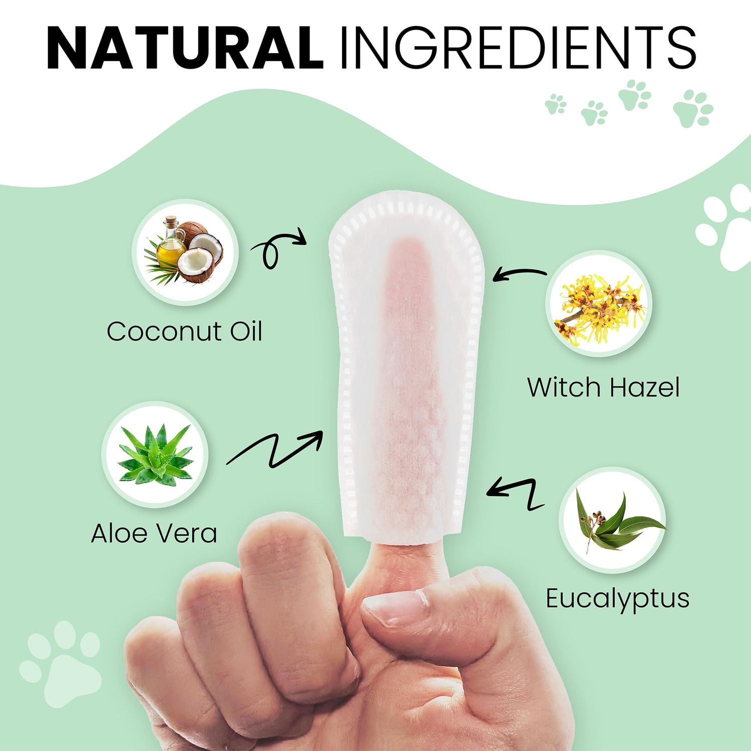 70 Ear Finger Wipes for Dogs - Finger Ear Wipes for Dogs - Dog Ear Cleaner Finger Wipes - Dog Ear Wipes Finger - Dog Ear Wipes Cleaning - Dog Ear Cleaning Pads - Clean Ear Finger Pads for Dogs