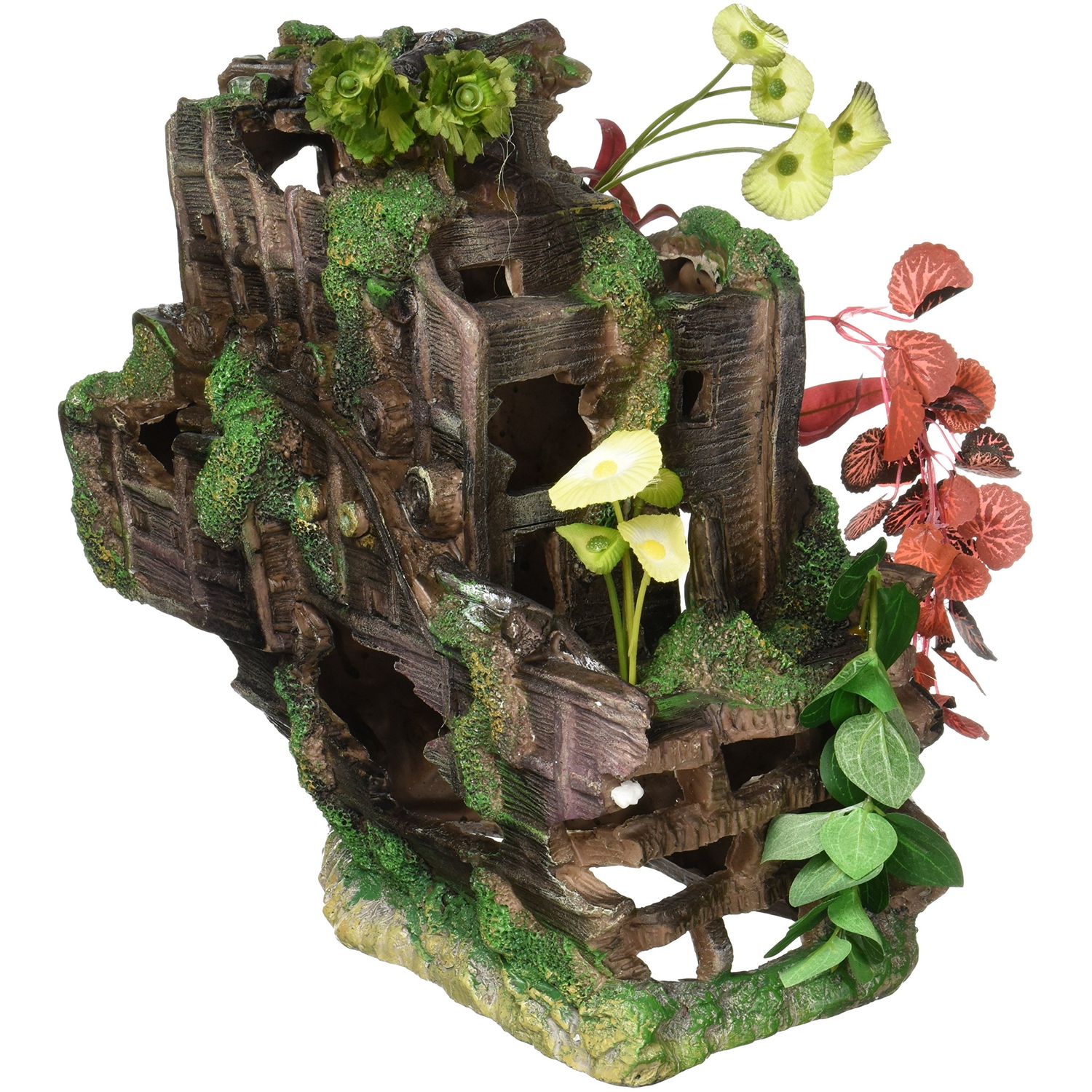 Penn-Plax RR812 Half Ship Wreck Aquarium Decoration | Resin Decor for Freshwater or Saltwater