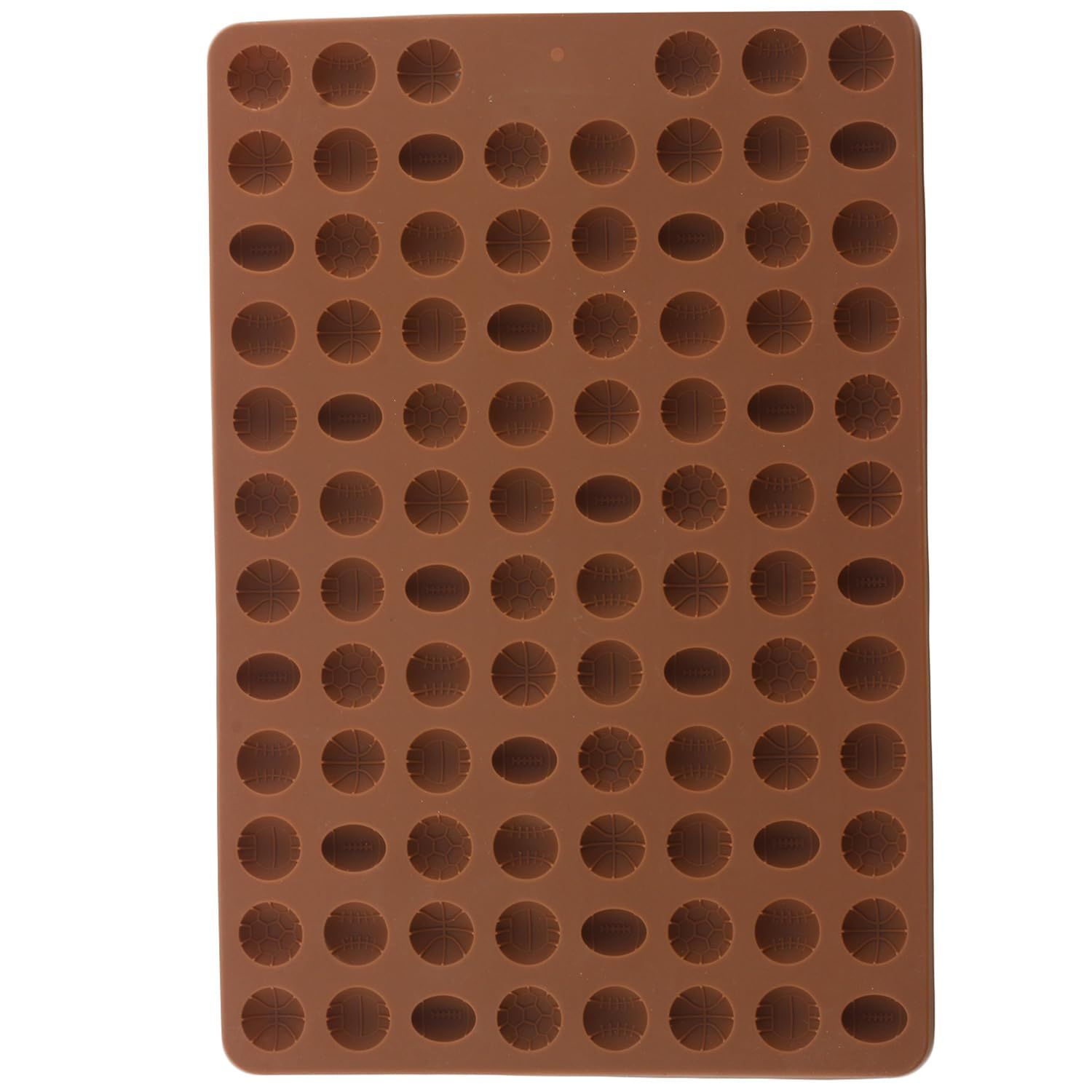 YIMINGMOLD Mini Sport Balls Silicone Candy Molds Gummy Balls Mold Soccer Basketball Rugby Silicone Molds For Dog Treat