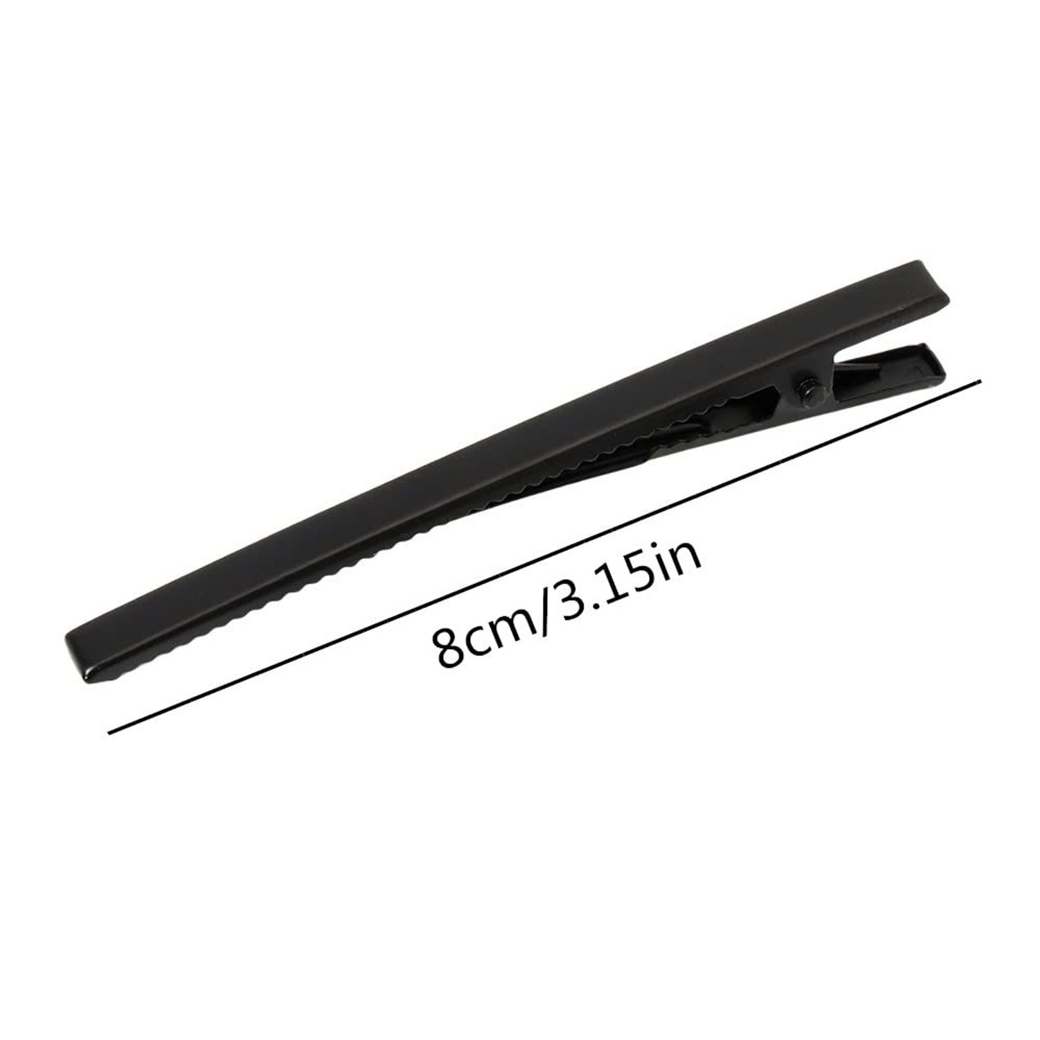 Hair Clips, Pack of 18Pcs 3.15" Metal Solid Color Alligator Hair Clips,Matte Metal Long and Skinny Hair Clips for Styling, Hair Barrettes for Women and Girls (Black /Silver/ Gold)