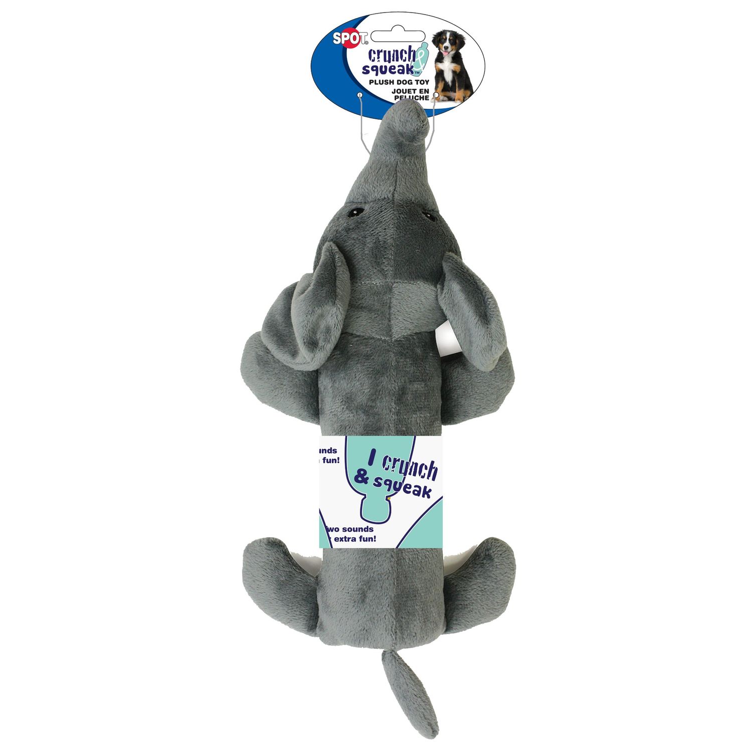 Ethical Pets Crunch and Squeak Plush Bottle Dog Toy