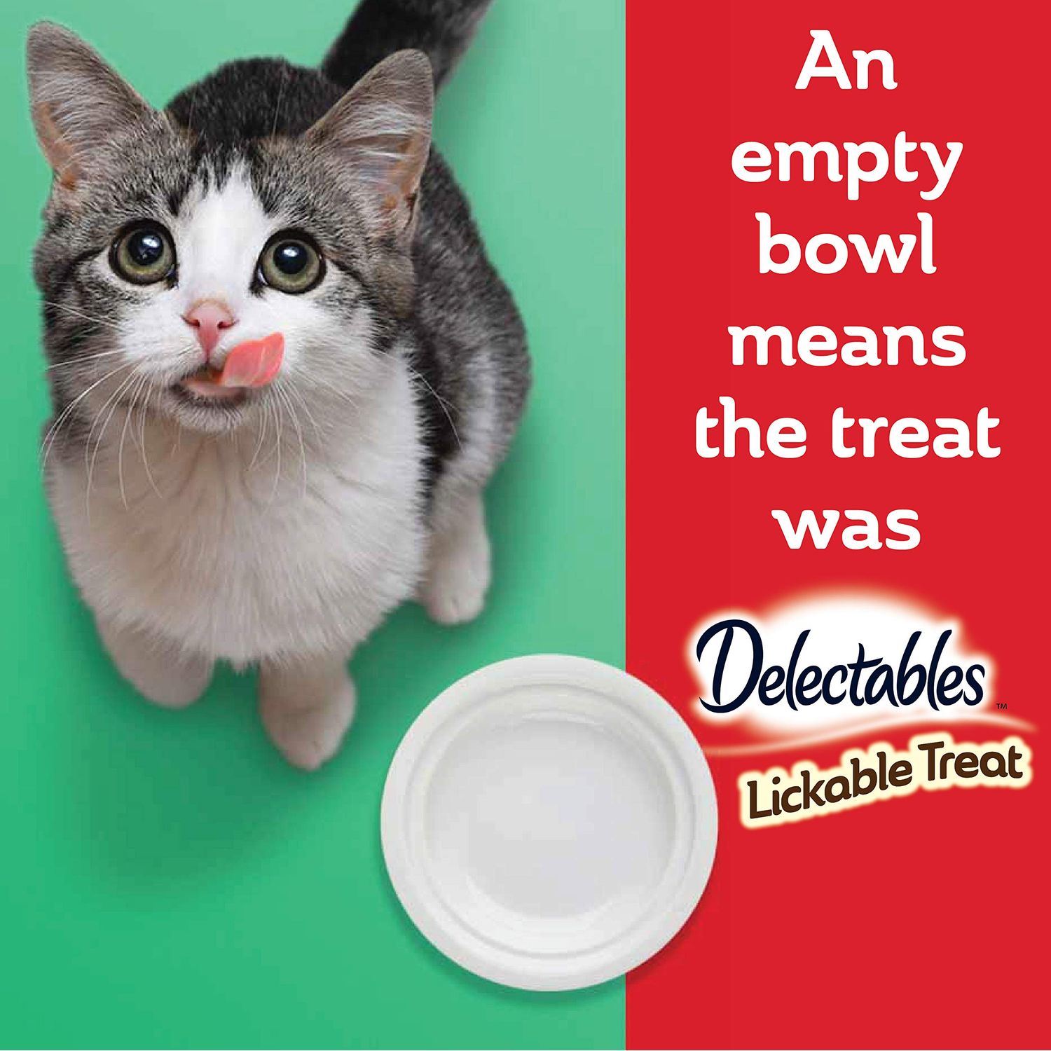 Delectables Bisque Lickable Wet Cat Treats - Tuna & Shrimp - 12 Pack