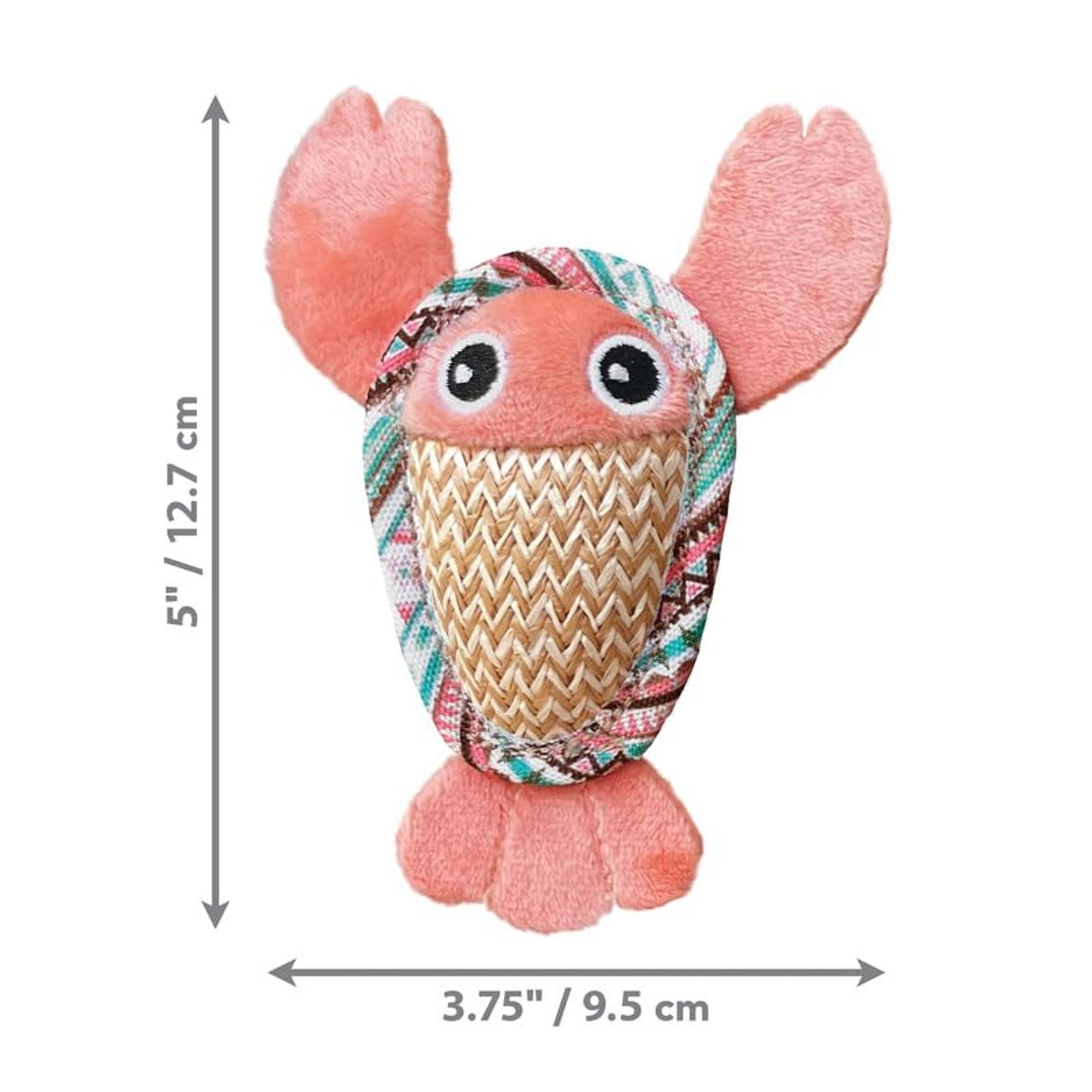 KONG Tropics Pals Sea Creatures 2 Pack - Catnip Filled and Crackly Inner Material - Cat Toy