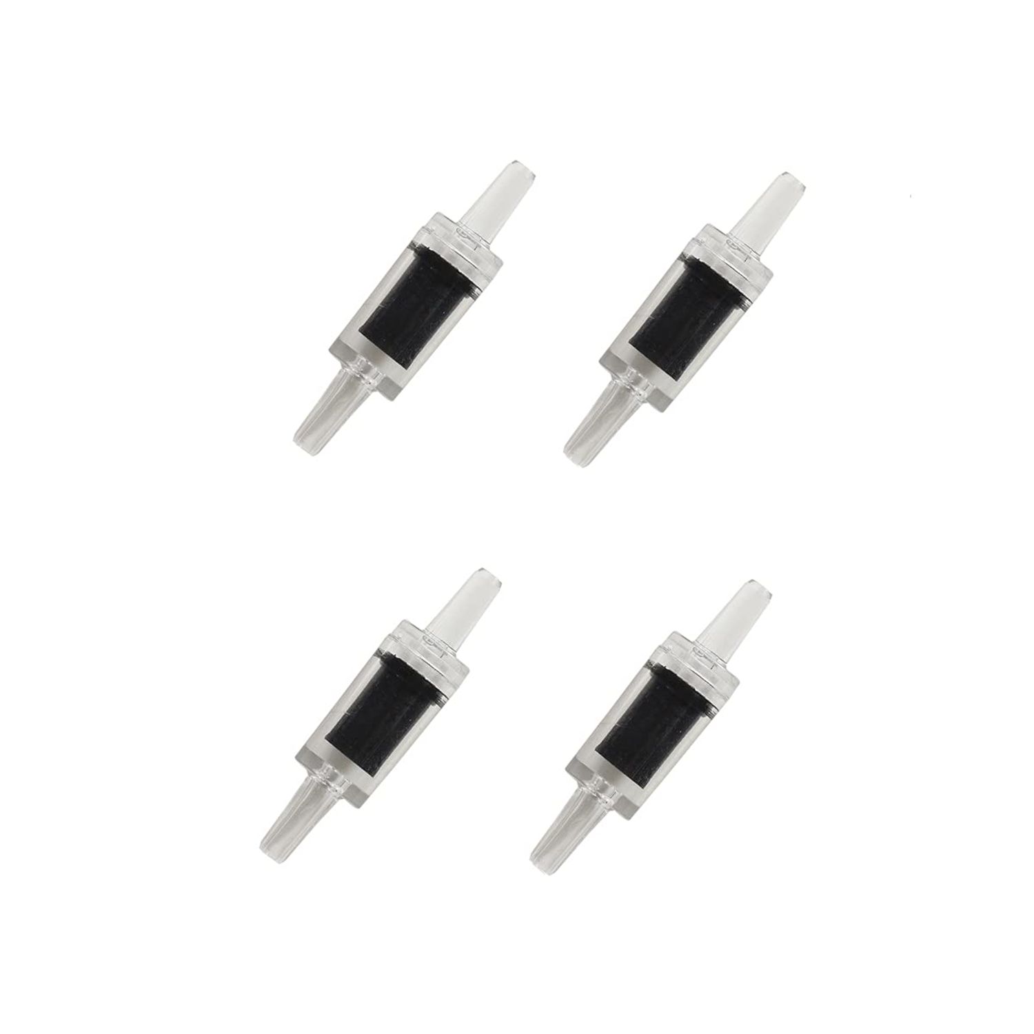 ALEGI 25 Feet 3/16 Inch Standard Aquarium Silicone Airline Tubing with Air Stones, Check Valves, Suction Cups and Connectors for Fish Tank, Hydroponics (Black)