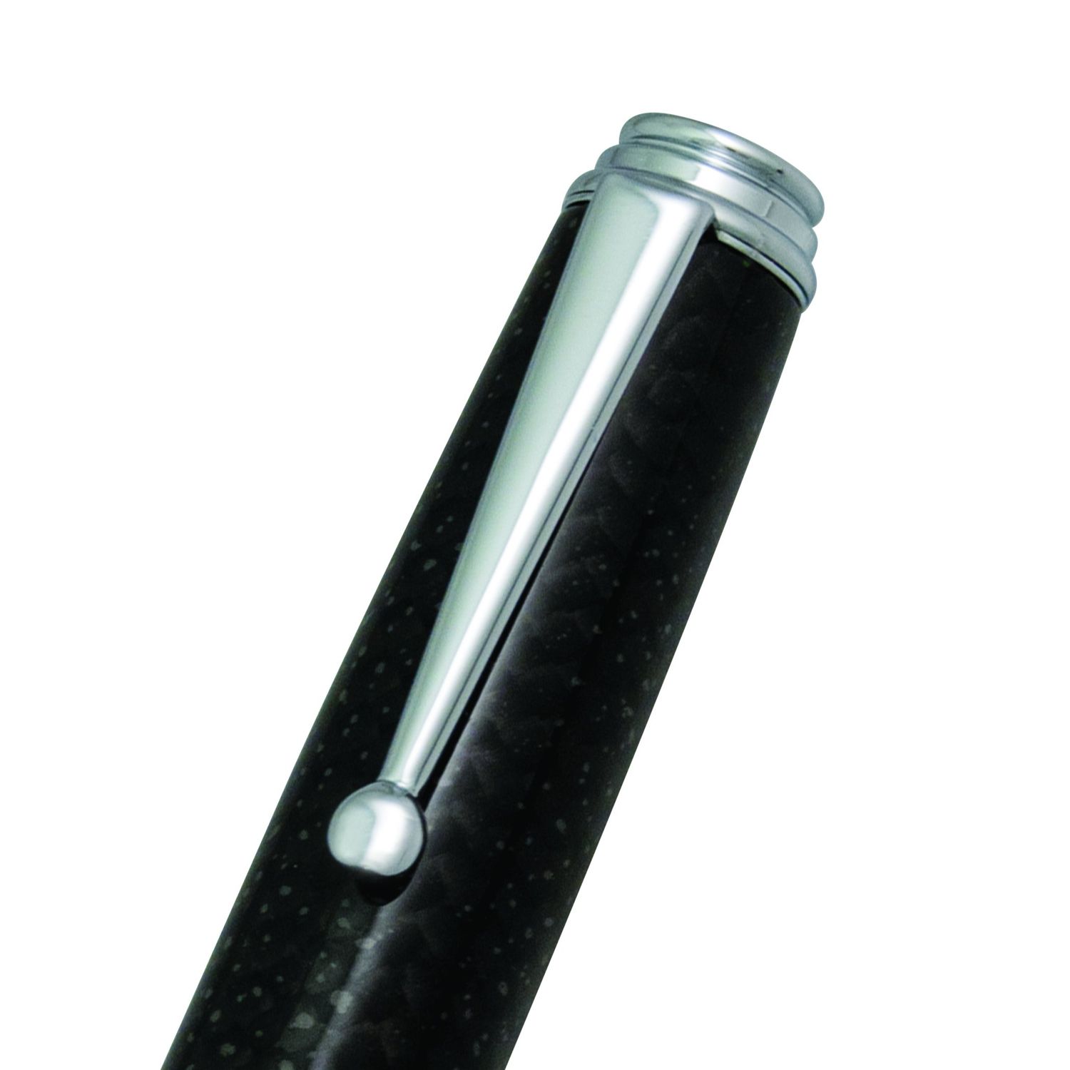 Monteverde Invincia Deluxe Chrome Fountain Pen, Broad Nib (MV41291 B NIB)