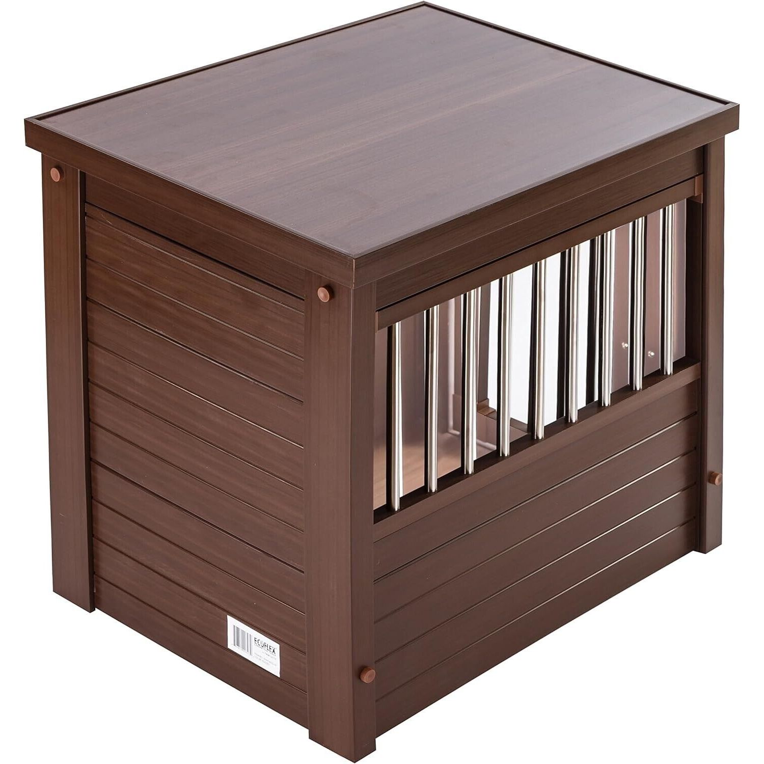 New Age Pet ecoFLEX Pet Crate/End Table, Medium, Russet