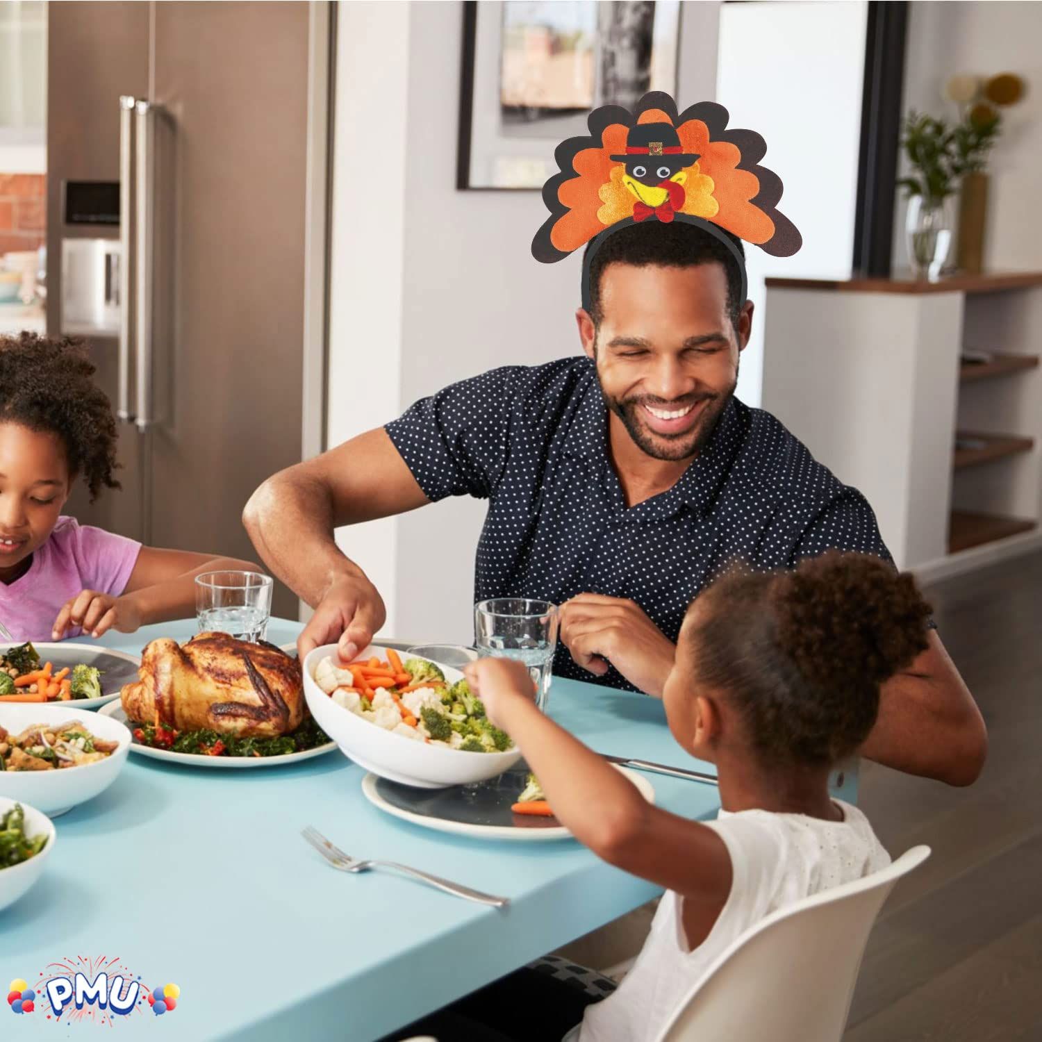 PMU Thanksgiving Tom Turkey Headband for Thanksgiving Party Costume Accessories for Adults (1/Pkg) Pkg/1