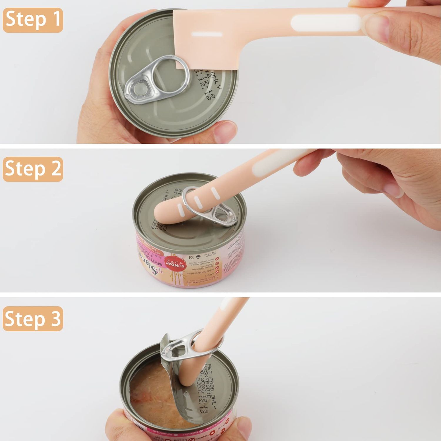 KALAMANDA Cat Food Can Covers Lids, Rubber Can Covers for Pet Food Cans, Dog Canned Mixing Spoon for Wet Food(6 Pack)